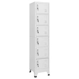 Locker Cabinet Light Grey 38x40x180 cm Steel 339793