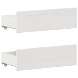 Bed Frame without Mattress with Headboard White 120x190 cm Small Double Solid Wood Pine 3308784