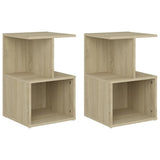 806353 Bedside Cabinets 2 pcs Sonoma Oak 35x35x55 cm Engineered Wood