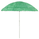 Hawaii Beach Parasol Green Polyester Medium Tiltable Parasol 314698