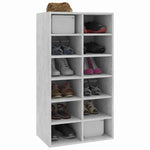 Shoe Rack Concrete Grey 54x34x100.5 cm Engineered Wood 800400