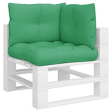 Pallet Cushions 3 pcs Green Fabric 360861