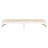 Pull-out Day Bed without Mattress White 2x cm 823415