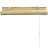 Roller Blind Bamboo 140x220 cm Natural 245819