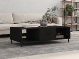 Coffee Table Black 102x50x40 cm Engineered Wood 829317