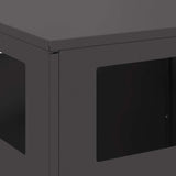 Fire Pit Black 50 x 50 x 100 cm Steel 858932