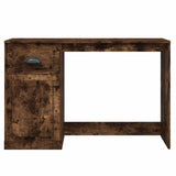Desk with Drawer Smoked Oak 115x50x75 cm Engineered Wood 816477