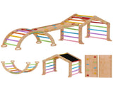 9 in 1 Toddler Climbing Frame with Ramp, Slide, Arch, Ladder, Blackboard for 18-48 Months T3398P422179