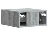 Wall-Mounted Bedside Cabinet 2 pcs Grey Sonoma Engineered Wood 898438