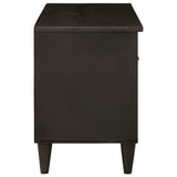 TV Cabinet Black and Gold 80 x 33 x 46 cm Engineered wood 4017845