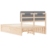 Bed Frame with Upholstered Headboard Light Grey 120 x 200 cm 3405527