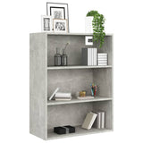 Hanging Wall Cabinet Concrete Grey 69.5x32.5x90 cm 812316