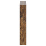 Shoe Cabinet with Mirror 3-Layer Smoked Oak 63x17x102.5 cm 342638