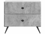 Bedside Cabinet with Drawer Concrete Grey 43 x 34.5 x 47.5 cm 895451