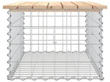 Garden Bench Gabion Design 83x44x42 cm Solid Wood Pine 834356