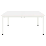 Coffee Table White 100 x 100 x 45 cm Solid Pine Wood 892770