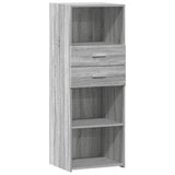 Highboard Grey Sonoma 45x42.5x124 cm Engineered Wood 846171
