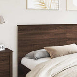 Headboard with Headboard Brown Oak 200 cm Engineered wood 887722