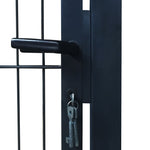 2D Fence Gate Anthracite Grey 106 x 190 cm 141743