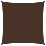ZNTS Sunshade Sail Oxford Fabric Square 4x4 m Brown 135799