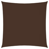 ZNTS Sunshade Sail Oxford Fabric Square 4x4 m Brown 135799