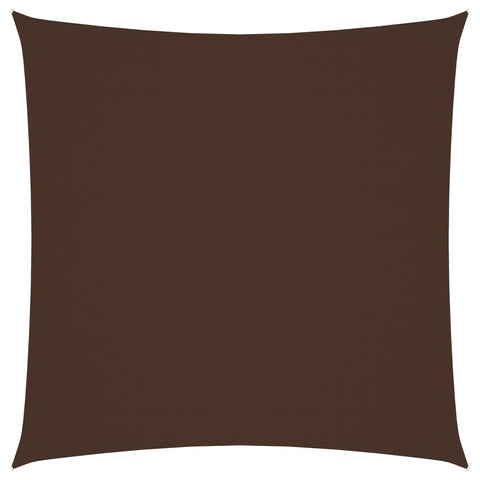 ZNTS Sunshade Sail Oxford Fabric Square 4x4 m Brown 135799