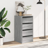 Corner Chest of Drawers Grey Sonoma 40x41x76 cm Engineered Wood 852866