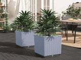 Planters 2 pcs Light Grey 30x30x37 cm Polypropylene 364181
