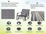 Glider Rocking Chair & Table 2 Single Seaters Rocker Garden Swing Chair Patio Furniture Bistro T3398P320375