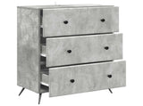 Drawer Cabinet Concrete Grey 66 x 34.5 x 90 cm Engineered Wood 895528