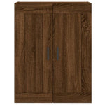 Highboard Brown Oak 69.5x34x180 cm Engineered Wood 3199952