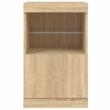 Sideboard with LED Lights Sonoma Oak 41x37x67 cm 836681
