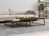 Nesting Coffee Tables 2 pcs Smoked Oak Engineered Wood 832820
