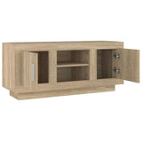 TV Cabinet Sonoma Oak 102x35x45 cm Engineered Wood 811793