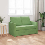 Sofa Bed Light Green 204 x 122 x 60 cm Velvet 42007951