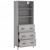 Highboard Grey Sonoma 69.5x34x180 cm Engineered Wood 3189387
