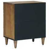 Bed cabinet with Drawer Brown 50 x 33 x 60 cm Solid Mango Wood 4018340