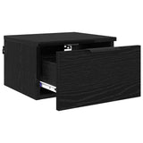 Bedside Cabinet 2 pcs Black Oak 34 x 30 x 20 cm Engineered Wood 880814