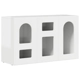 Sideboard High Gloss White 100 x 35 x 59 cm Engineered Wood 891348