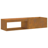 Fire Pit Brown 160 x 45 x 35 cm Steel 859003