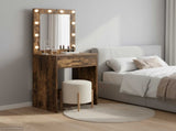 Dressing Table Smoked Oak 50 x 41 x 135 cm Engineered Wood 865041