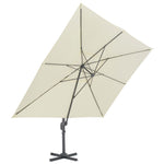 Garden Parasol with Portable Base Sand 276344