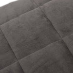 Weighted Blanket Grey 140x200 cm Single 10 kg Fabric 3154836