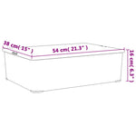 Plastic Storage Boxes 6 pcs 25 L Stackable 3189188