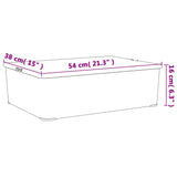 Plastic Storage Boxes 6 pcs 25 L Stackable 3189188