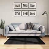 Rug OVIEDO Short Pile Black 120x120 cm 375555