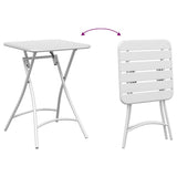Bistro Table White 55 x 55 x 72.5 cm Powder-coated Steel 42002944