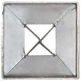 Ground Spikes 12 pcs Silver 7x7x90 cm Galvanised Steel 145406