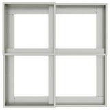 Garden Planter Silver 100 x 100 x 60 cm Galvanised steel 865867