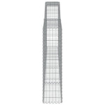 Arched Gabion Baskets 9 pcs 400x30x120/140 cm Galvanised Iron 3146886